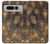 S3691 Plume de paon d'or Etui Coque Housse pour Google Pixel Fold