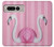 S3805 Flamant Rose Pastel Etui Coque Housse pour Google Pixel Fold