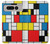 S3814 Composition de dessin au trait Piet Mondrian Etui Coque Housse pour Google Pixel Fold