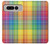 S3942 Tartan à carreaux arc-en-ciel LGBTQ Etui Coque Housse pour Google Pixel Fold