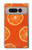 S3946 Motif orange sans couture Etui Coque Housse pour Google Pixel Fold