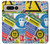 S3960 Collage d'autocollants de signalisation de sécurité Etui Coque Housse pour Google Pixel Fold