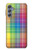 S3942 Tartan à carreaux arc-en-ciel LGBTQ Etui Coque Housse pour Samsung Galaxy M34 5G