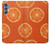 S3946 Motif orange sans couture Etui Coque Housse pour Samsung Galaxy M34 5G