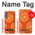 S3946 Motif orange sans couture Etui Coque Housse pour Samsung Galaxy M34 5G
