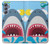 S3947 Caricature d'hélicoptère de requin Etui Coque Housse pour Samsung Galaxy M34 5G