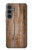 S0599 Bois imprimé graphique Etui Coque Housse pour Samsung Galaxy S23 FE