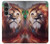S0691 Peinture Leo Etui Coque Housse pour Samsung Galaxy S23 FE