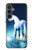 S1130 licorne Cheval Etui Coque Housse pour Samsung Galaxy S23 FE