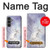 S1134 Cheval Blanc Licorne Etui Coque Housse pour Samsung Galaxy S23 FE