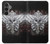 S1434 Crâne Tatouage Motard Aile Etui Coque Housse pour Samsung Galaxy S23 FE