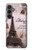 S2211 Carte postale de Paris Tour Eiffel Etui Coque Housse pour Samsung Galaxy S23 FE