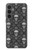 S2371 Crâne Motif monochrome Millésime Etui Coque Housse pour Samsung Galaxy S23 FE