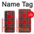 S2374 Motif Tartan Rouge Etui Coque Housse pour Samsung Galaxy S23 FE