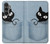 S2641 Noir Chat Poche Etui Coque Housse pour Samsung Galaxy S23 FE