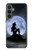 S2668 Silhouette sirène Lune Nuit Etui Coque Housse pour Samsung Galaxy S23 FE
