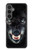 S2823 Noir Loup Bleu Yeux Visage Etui Coque Housse pour Samsung Galaxy S23 FE