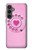 S2847 Rose Rétro téléphone Rotatif Etui Coque Housse pour Samsung Galaxy S23 FE