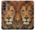 S2870 Lion Roi des Bêtes Etui Coque Housse pour Samsung Galaxy S23 FE
