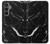 S2895 Noir Marbre imprimé graphique Etui Coque Housse pour Samsung Galaxy S23 FE
