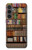 S3154 étagère à livres Etui Coque Housse pour Samsung Galaxy S23 FE