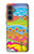 S3407 hippie Art Etui Coque Housse pour Samsung Galaxy S23 FE