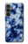 S3439 Tissu Indigo Tie Dye Etui Coque Housse pour Samsung Galaxy S23 FE