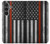 S3472 sapeur pompier Rouge mince ligne Drapeau Etui Coque Housse pour Samsung Galaxy S23 FE