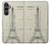 S3474 Dessin Architectural Eiffel Etui Coque Housse pour Samsung Galaxy S23 FE