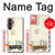 S3551 Art de l'millésimé de la poste enveloppe aérienne Etui Coque Housse pour Samsung Galaxy S23 FE