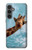 S3680 Girafe de sourire mignon Etui Coque Housse pour Samsung Galaxy S23 FE