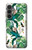S3697 Oiseaux de la vie des feuilles Etui Coque Housse pour Samsung Galaxy S23 FE