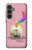 S3923 Queue d'arc-en-ciel de fond de chat Etui Coque Housse pour Samsung Galaxy S23 FE