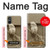 S1386 Sculpture papier Chouette Etui Coque Housse pour Sony Xperia 5 V