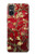 S2414 Rouge Fleur amandier Van Gogh Etui Coque Housse pour Sony Xperia 5 V