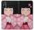 S3042 Japon fille Hina Sakura Kimono Poupée Etui Coque Housse pour Sony Xperia 5 V