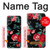 S3112 Motif floral Rose Noir Etui Coque Housse pour Sony Xperia 5 V