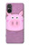S3269 Porc Dessin animé Etui Coque Housse pour Sony Xperia 5 V