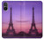 S3447 Paris Eiffel Le coucher du soleil Etui Coque Housse pour Sony Xperia 5 V