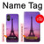 S3447 Paris Eiffel Le coucher du soleil Etui Coque Housse pour Sony Xperia 5 V