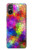 S3677 Mosaïques de briques colorées Etui Coque Housse pour Sony Xperia 5 V
