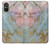 S3717 Imprimé graphique en marbre bleu pastel or rose Etui Coque Housse pour Sony Xperia 5 V