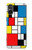 S3814 Composition de dessin au trait Piet Mondrian Etui Coque Housse pour Sony Xperia 5 V