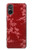 S3817 Motif de fleurs de cerisier floral rouge Etui Coque Housse pour Sony Xperia 5 V