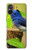 S3839 Oiseau bleu du bonheur Oiseau bleu Etui Coque Housse pour Sony Xperia 5 V