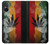 S3890 Drapeau Rasta Reggae Fumée Etui Coque Housse pour Sony Xperia 5 V