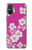 S3924 Fond rose fleur de cerisier Etui Coque Housse pour Sony Xperia 5 V