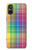 S3942 Tartan à carreaux arc-en-ciel LGBTQ Etui Coque Housse pour Sony Xperia 5 V