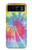 S1697 Tie Dye coloré imprimé graphique Etui Coque Housse pour Motorola Razr 40