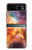S1963 Nébuleuse Arc en ciel espace Etui Coque Housse pour Motorola Razr 40